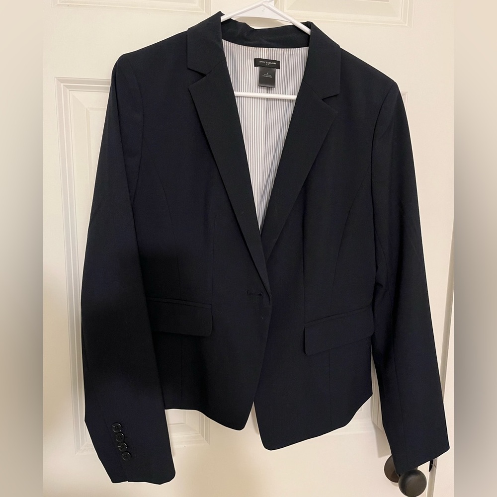 Ann Taylor Classic Navy Blazer